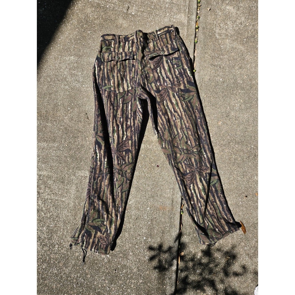 Vintage 90s Spartan Realtree Orig Camo Fleece Pants Polartuff Made In USA 36×30 - Picture 3 of 9